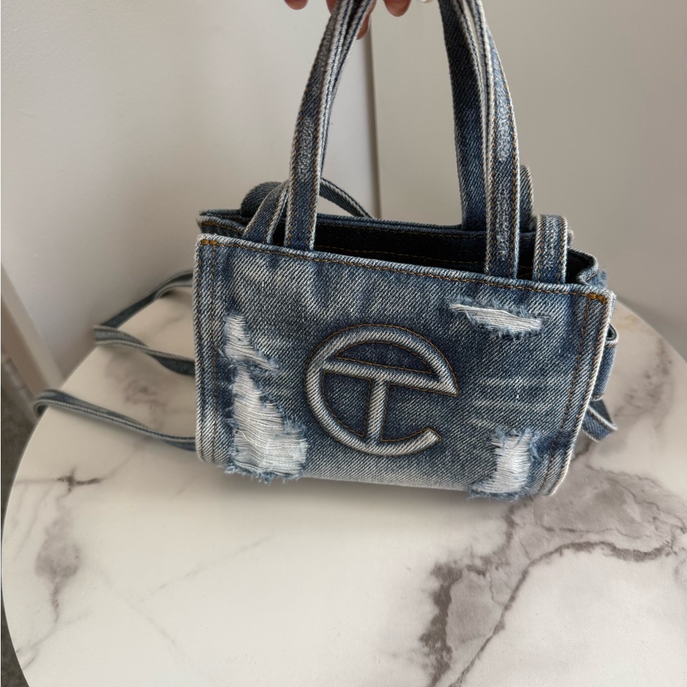 Telfar Denim Blue Bag